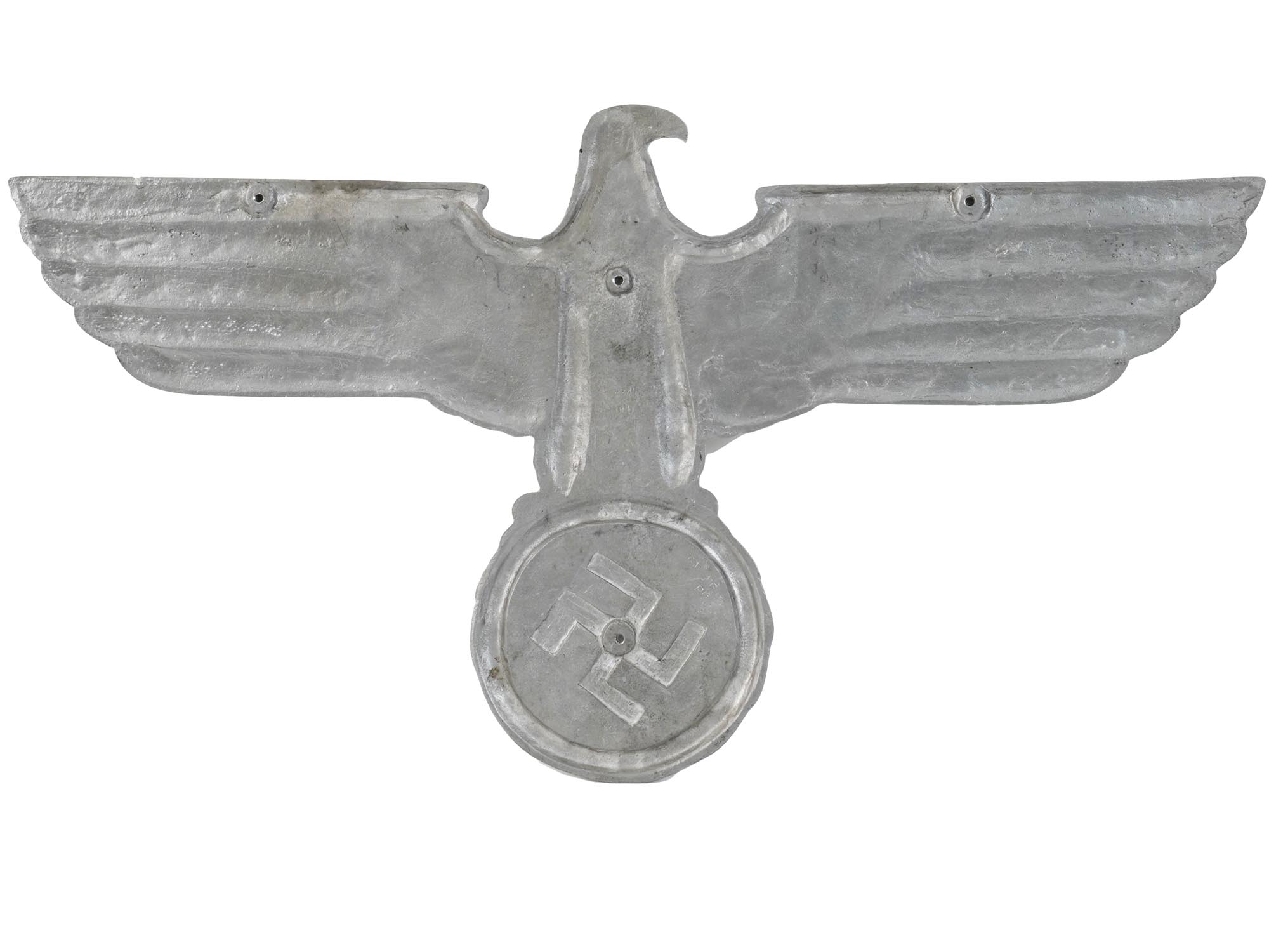 NAZI GERMAN WWII RAILROAD EAGLE SWASTIKA EMBLEM PIC-1